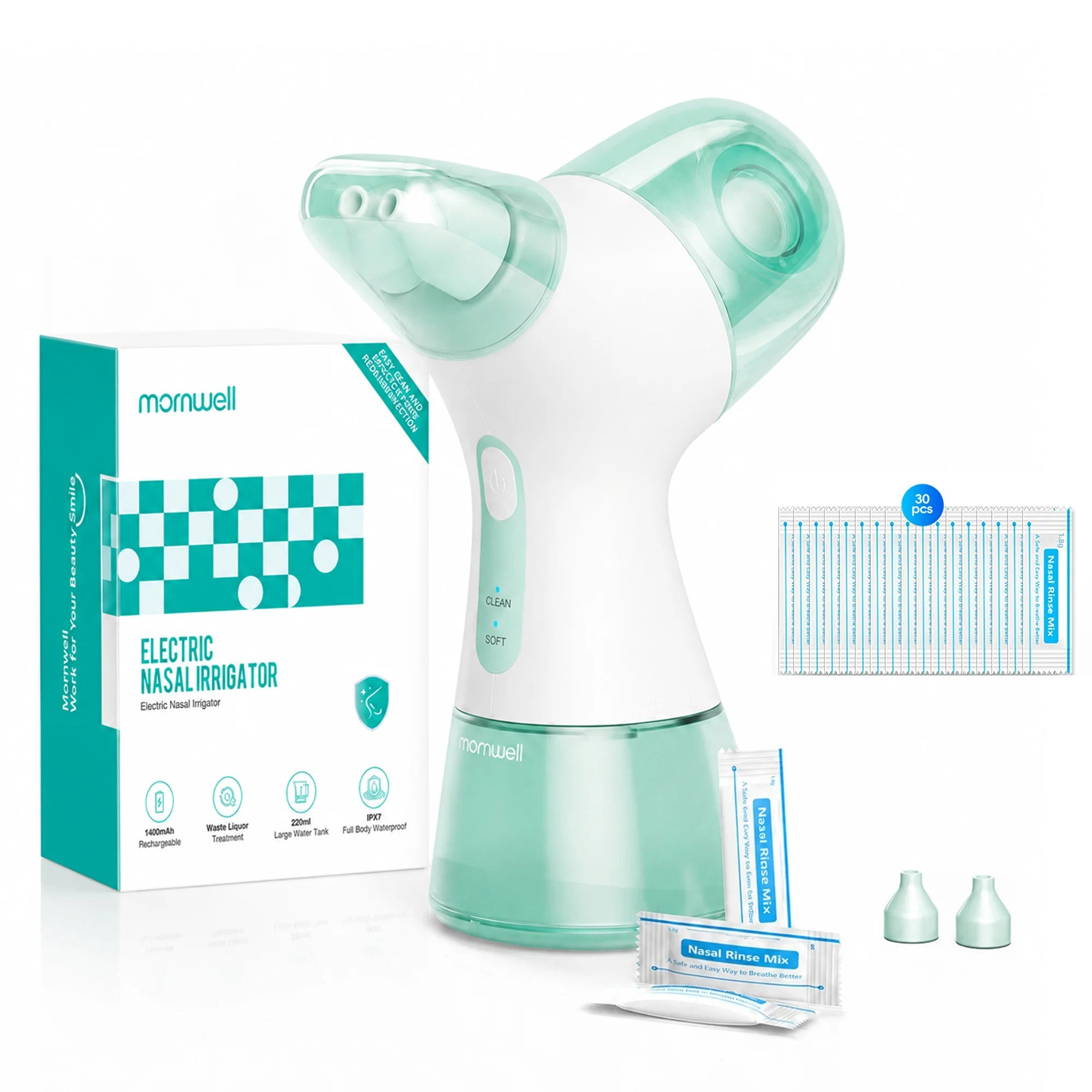 Electric Nasal Irrigation System for Sinus Congestion and Allergy Relief - 21