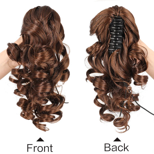 12 Inch Curly Claw Clip Ponytail Hair Extension for Women