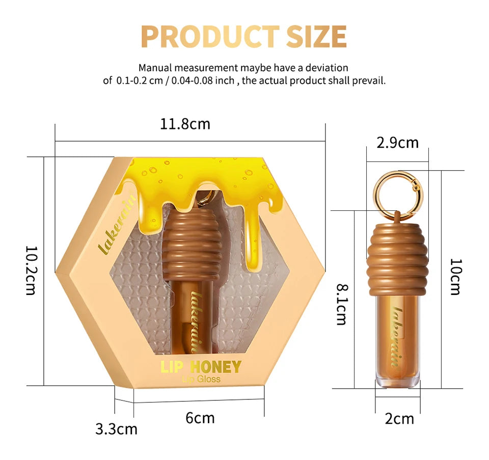 Honey and Chocolate Moisturizing Lip Gloss Set for Hydrated Lips - 16