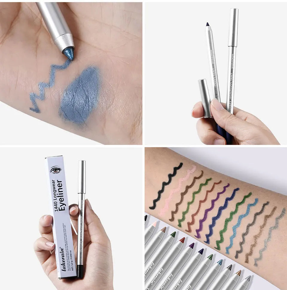Waterproof Long-Lasting Eyeliner Pencil for Precise Smokey Eye Makeup - 20