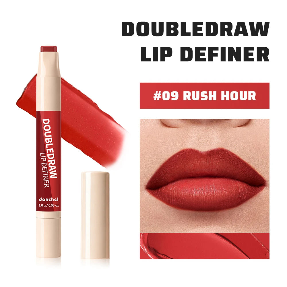 2-in-1 Dual Ended Matte Lip Contour Liner and Hydrating Gloss Pen - 19