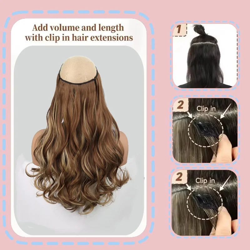 16-Inch Wavy Clip-In Hair Extensions for Instant Volume - 4