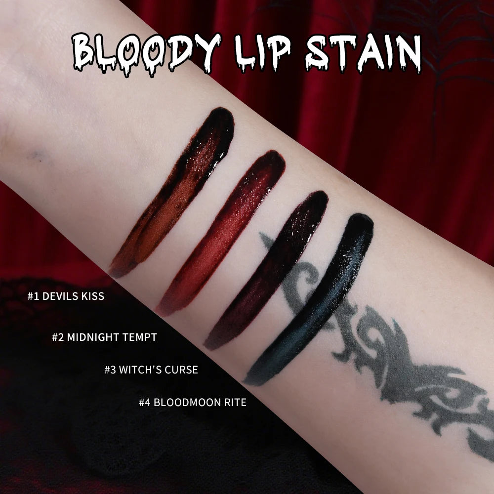 Bloody Lip Stain Set for Gothic Halloween Makeup and Costume Parties - 13