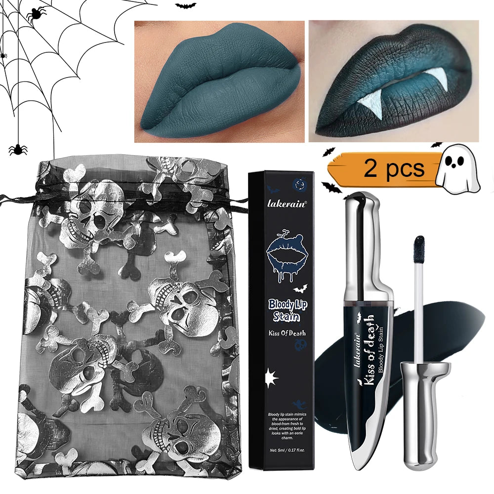 Bloody Lip Stain Set for Gothic Halloween Makeup and Costume Parties - 20
