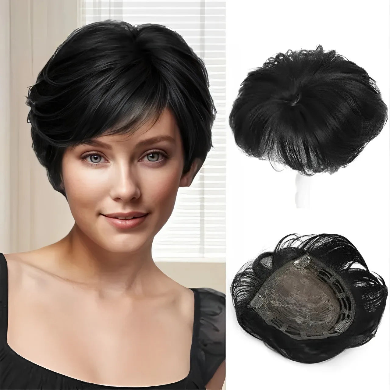 Short Pixie Cut Hair Topper for Thinning Hair - 11
