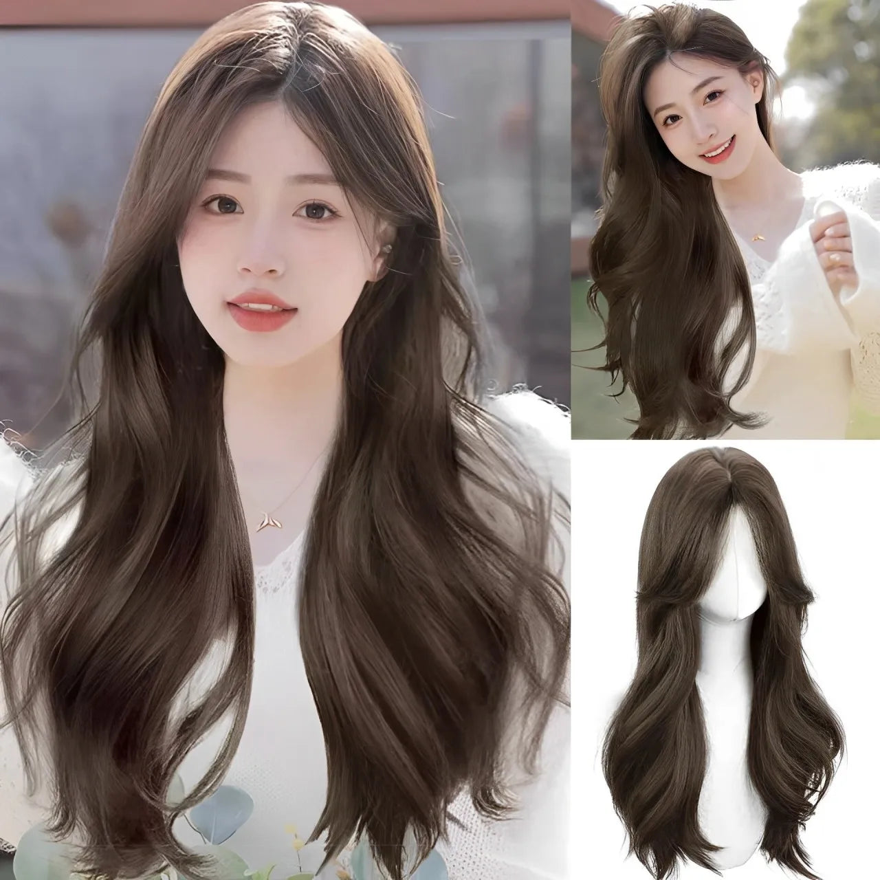 Long Straight Cosplay Wig with Bangs for Parties - 86