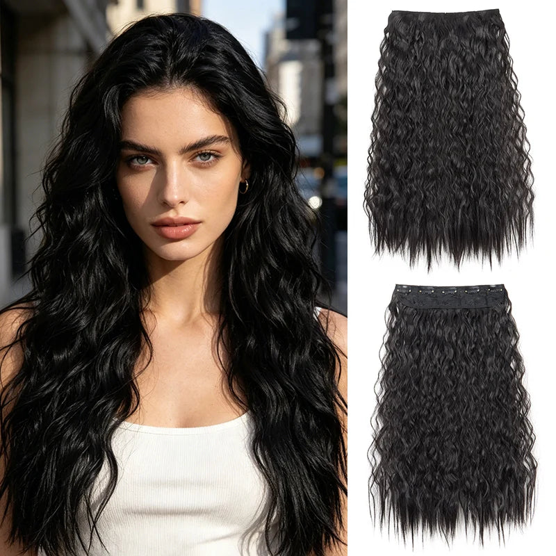 24-Inch Kinky Curly Clip-In Hair Extensions