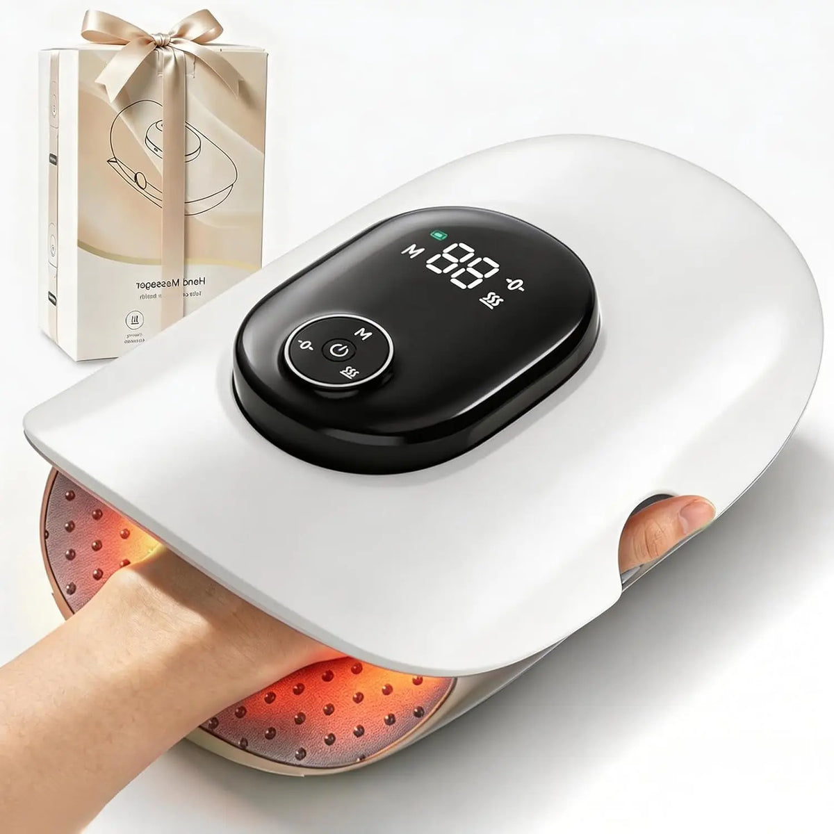 Electric Hand and Finger Massager with Deep Palm Kneading