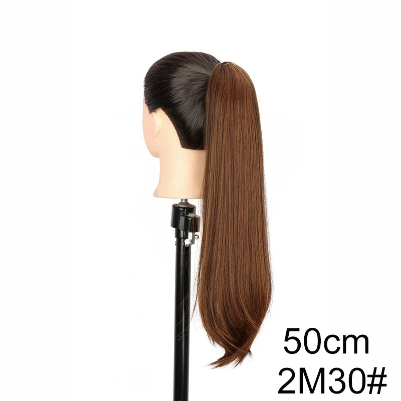 Synthetic Claw Clip Ponytail Hair Extension - 12