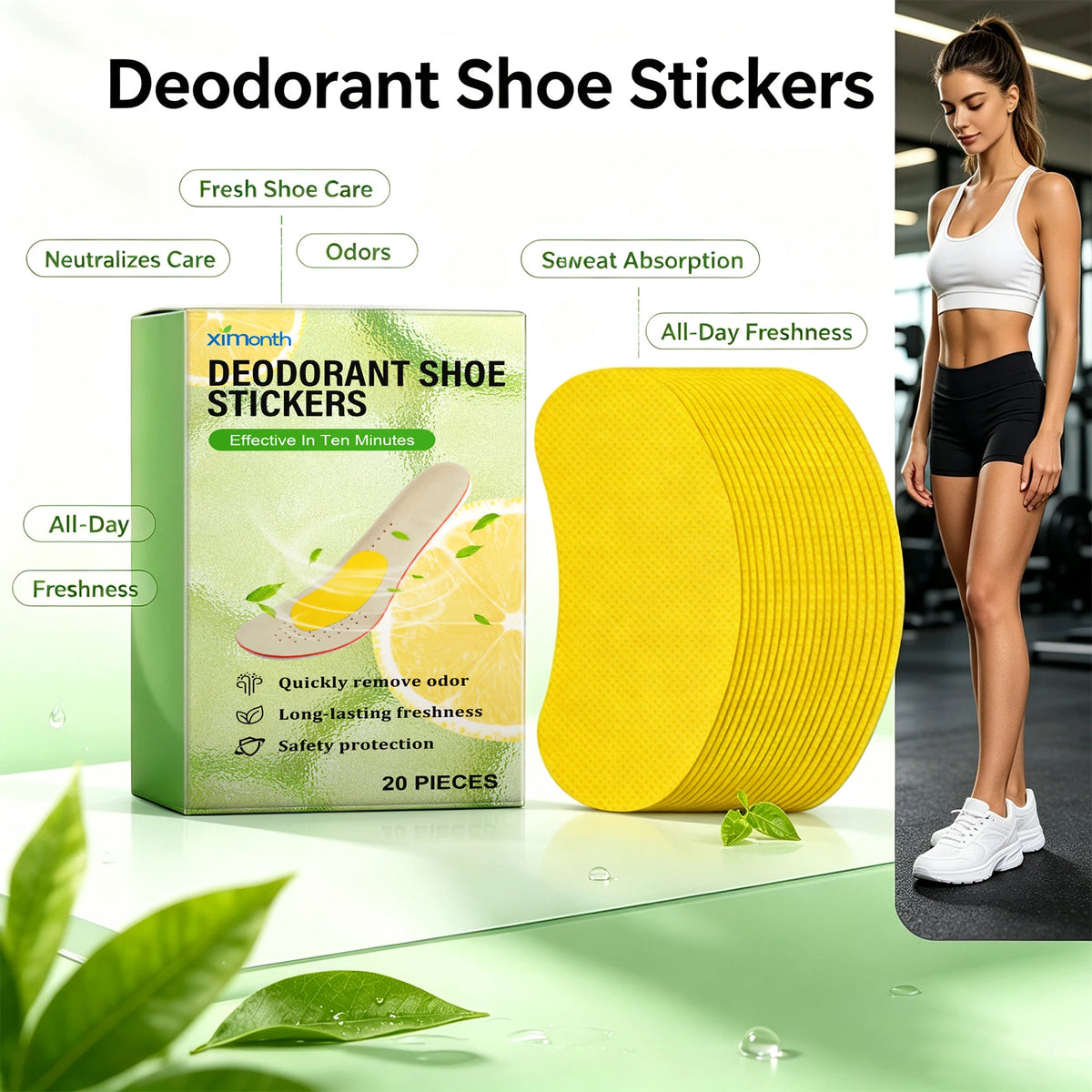 Deodorant Shoe Odor Removal Patches for Daily Freshness