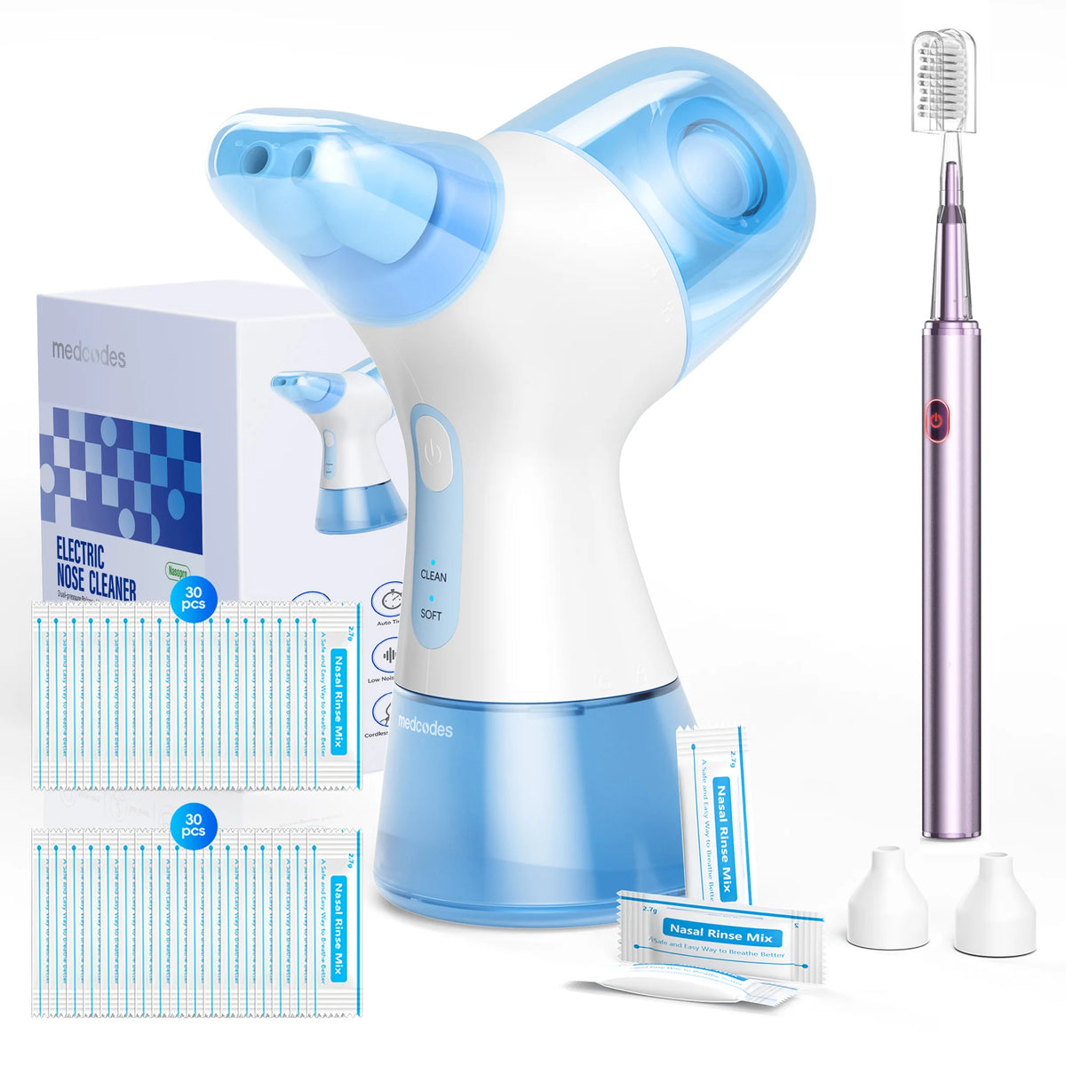 Electric Nasal Irrigation System and Sinus Congestion Relief Kit