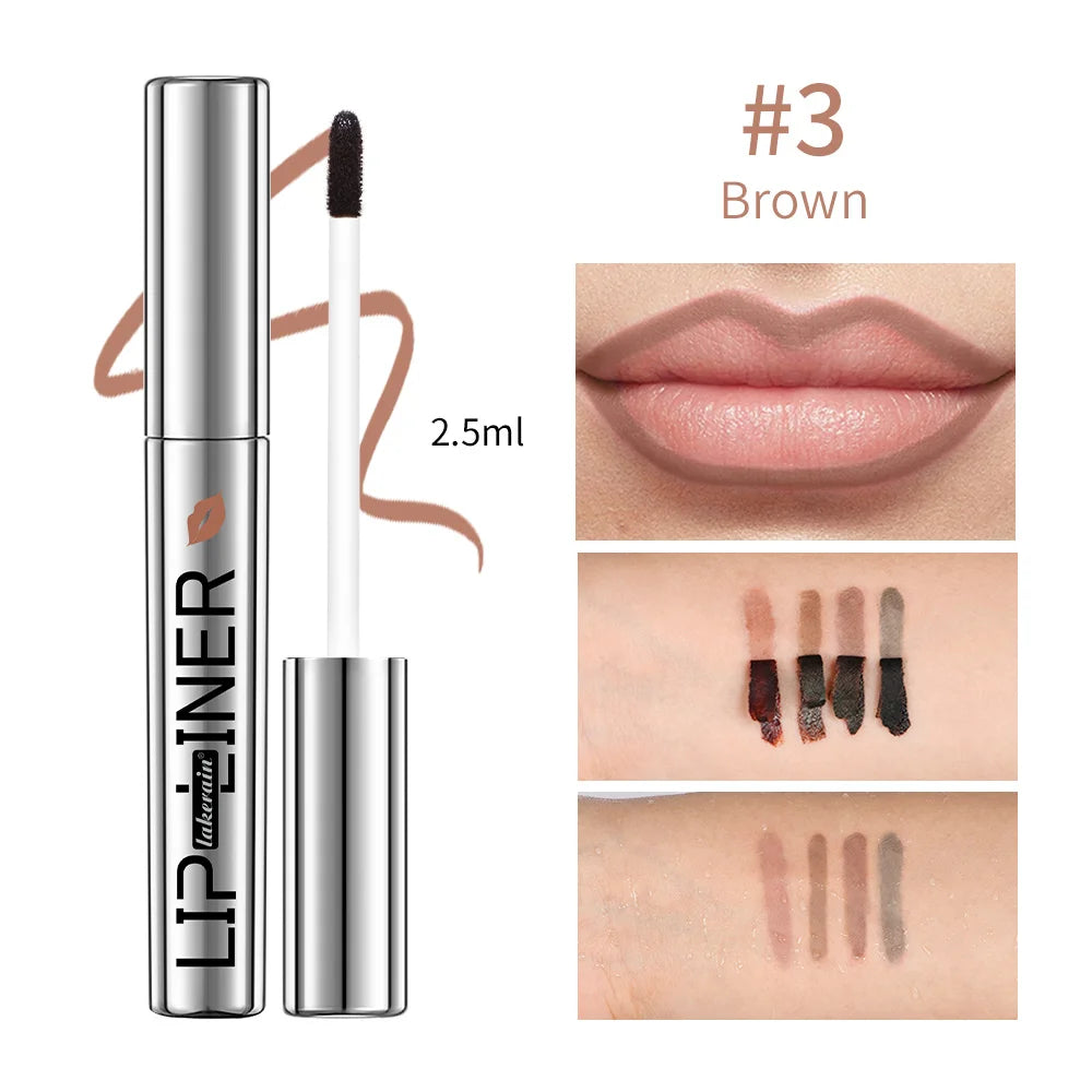 Peel-Off Tattoo Lip Liner for Long-Lasting Waterproof Smudge-Proof Color