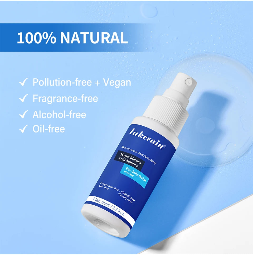 Hypochlorous Acid Facial Spray for Acne Redness and Piercing Aftercare