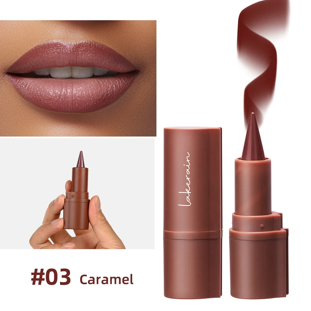 2-in-1 Waterproof Matte Lipstick and Lip Liner Crayon for All-Day Wear - 34