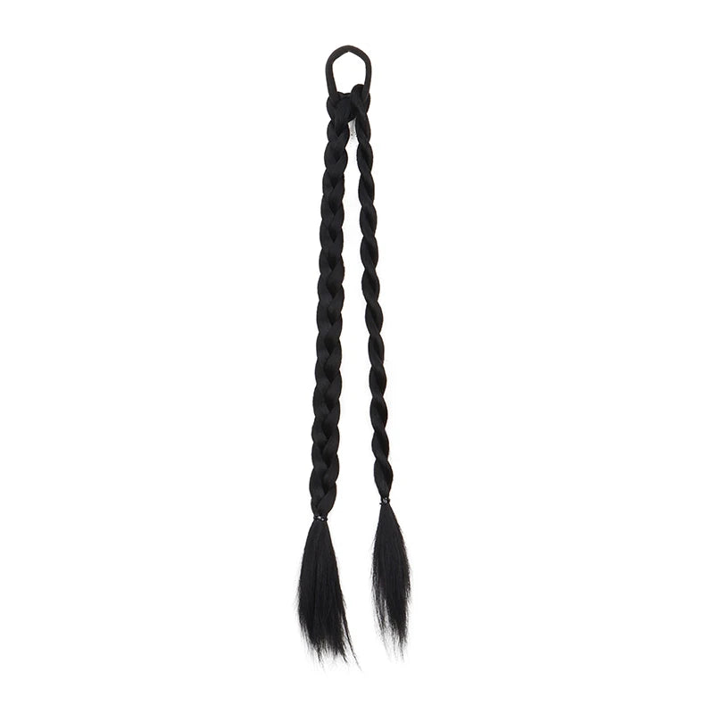 Synthetic Braided Hair Extensions Ponytail Holder for Women - 7