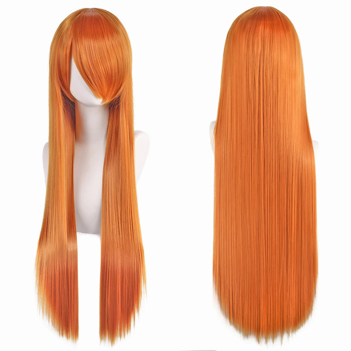 Long Straight Synthetic Cosplay Wig with Bangs