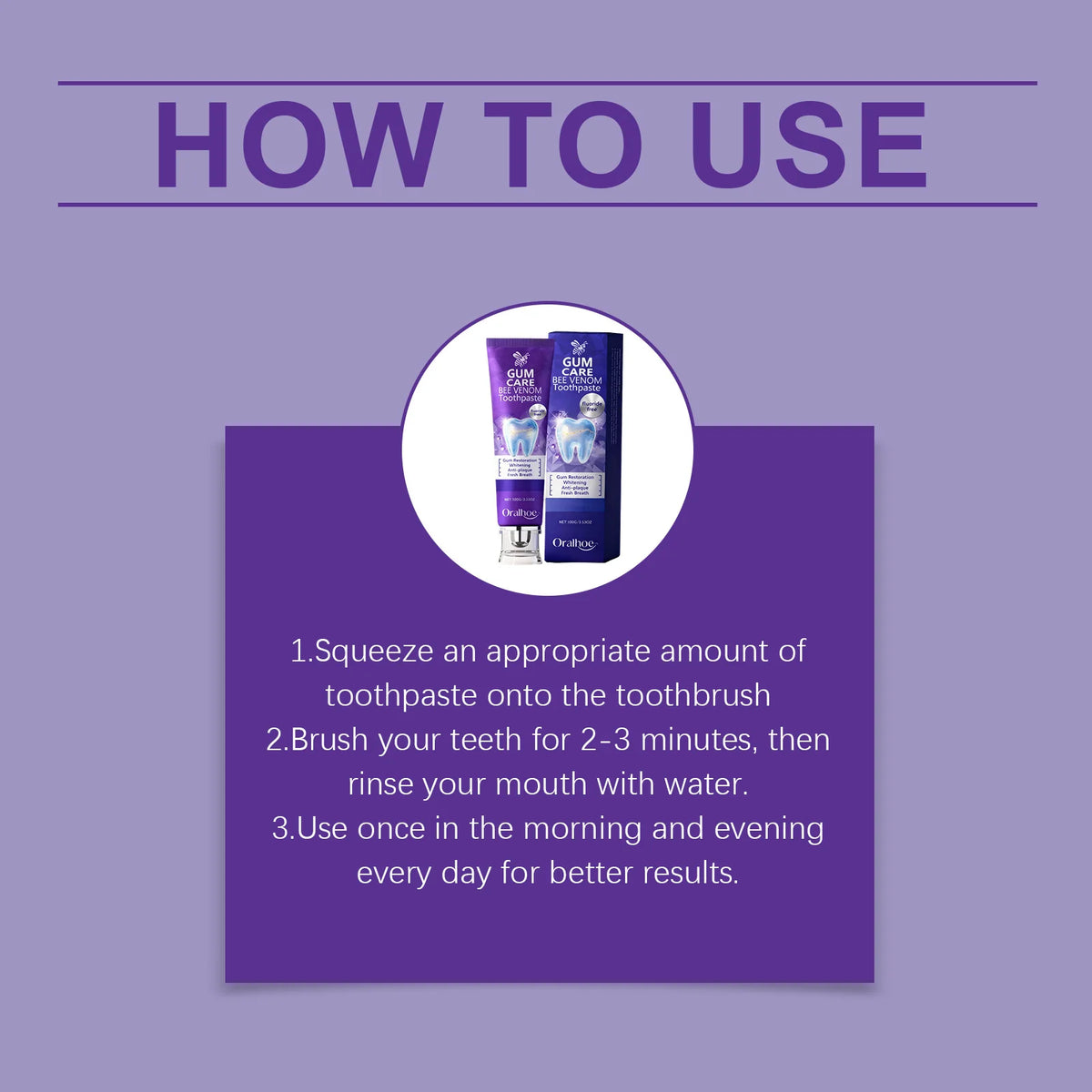 Bee Venom Gum Repair and Teeth Whitening Toothpaste