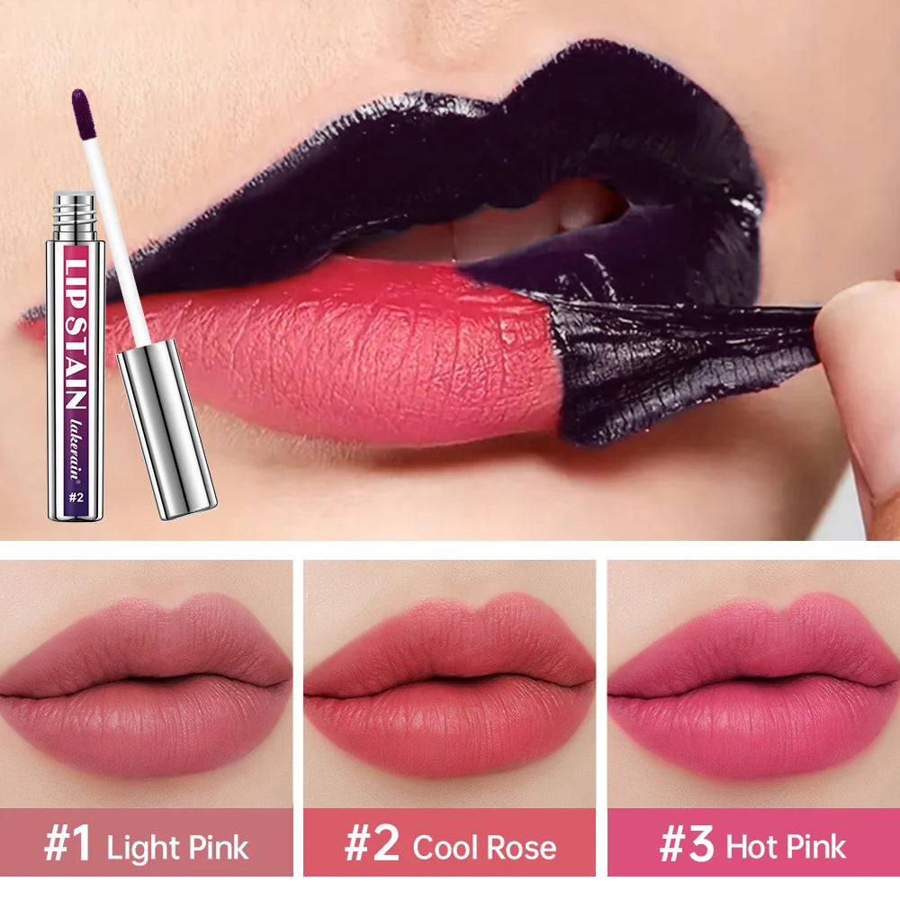 Long-Lasting Peel-Off Lip Stain for Waterproof Smudge-Proof Color - 2