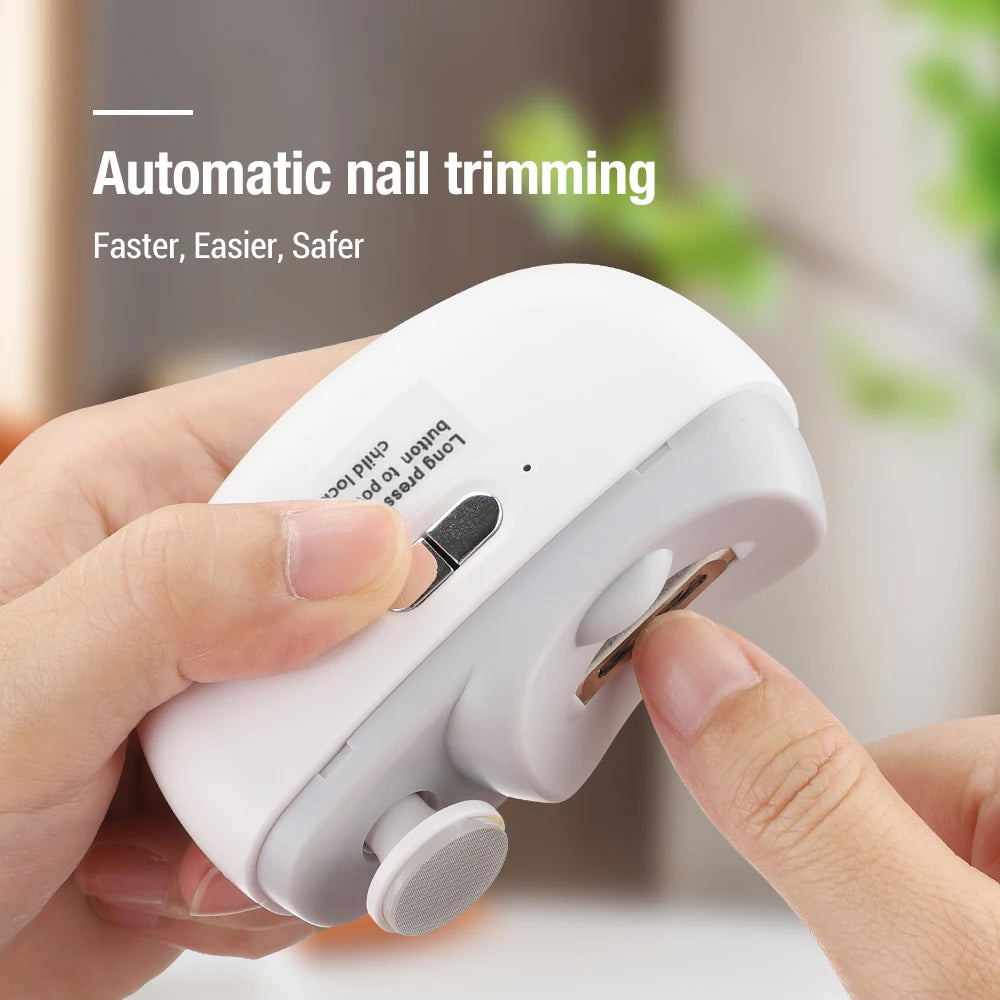 Electric Automatic Nail Clipper and Polisher for Safe Home Nail Care