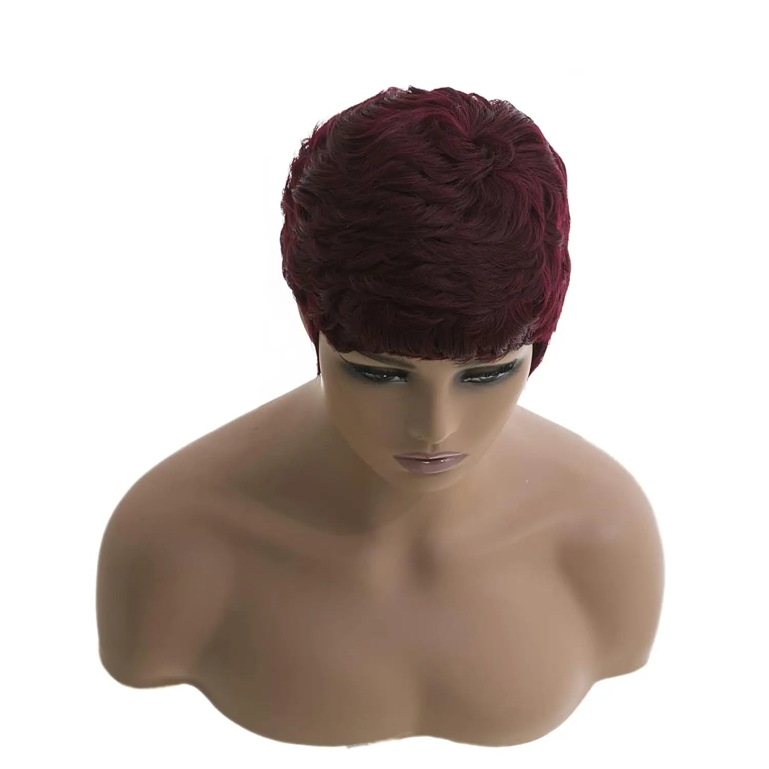 Short Wavy Pixie Cut Wig for Daily Wear - 14
