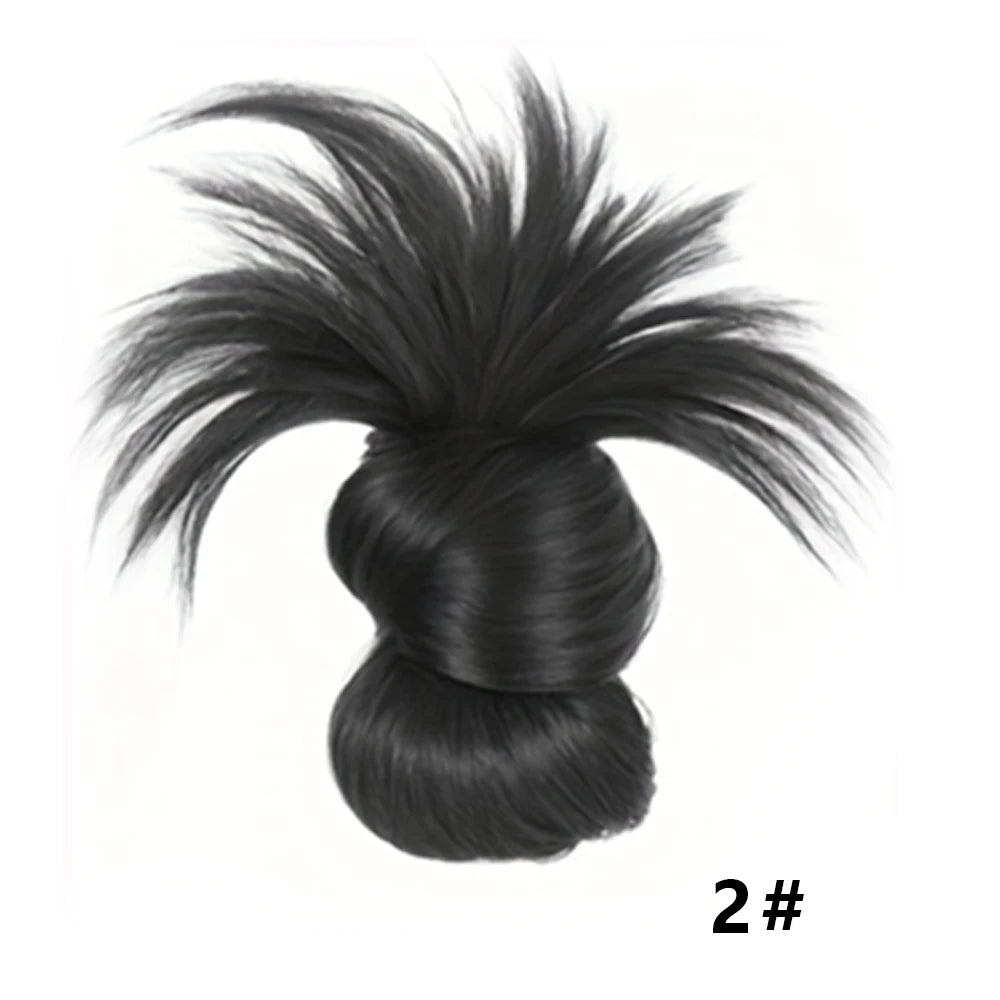 Fluffy Claw Clip Messy Bun Hair Extension for Daily Style