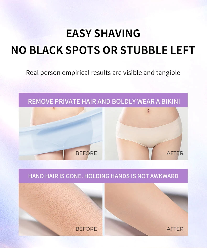 3-in-1 Electric Waterproof Bikini Trimmer and Body Hair Shaver for Women