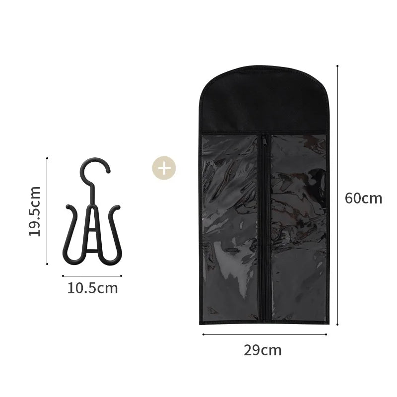 Protective Wig Storage Bag with Hanging Organizer for Easy Care