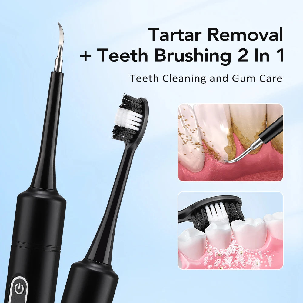 Electric Sonic Teeth Cleaner for Plaque and Tartar Stain Removal