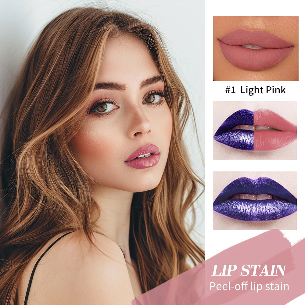 Long-Lasting Waterproof Peel-Off Lip Stain for All-Day Matte Color