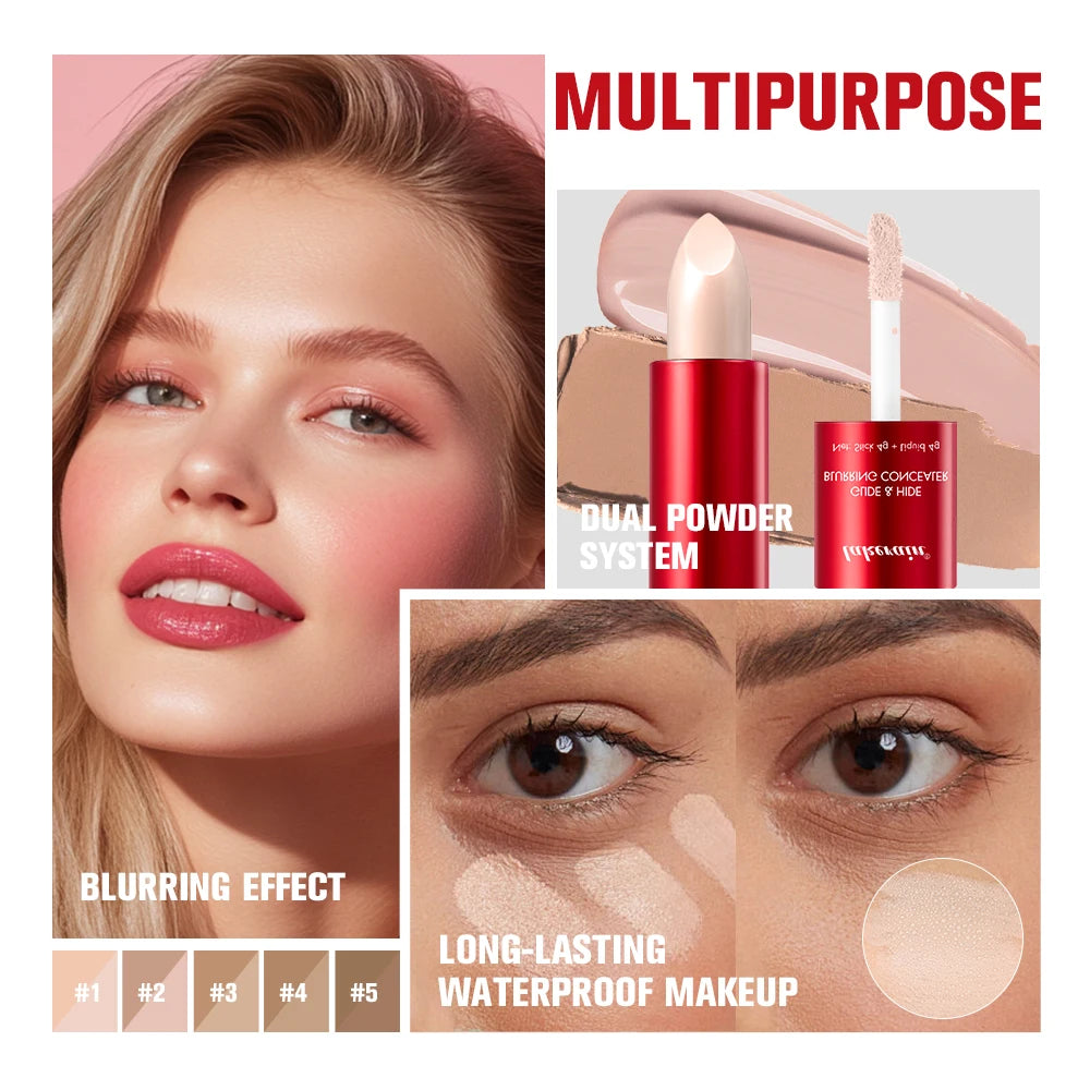 2-in-1 Blurring Concealer and Liquid Foundation for Flawless Full Coverage