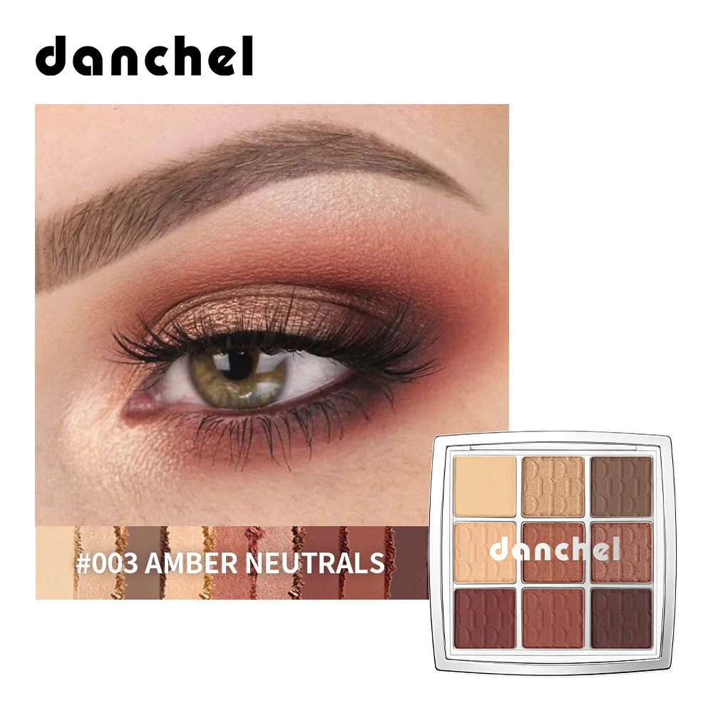 9-Color Professional Eyeshadow Palette for Matte and Shimmer Eye Makeup