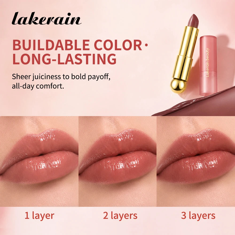 3-in-1 Tinted Moisturizing Lip Oil Stick for Glossy Plump Lips - 4