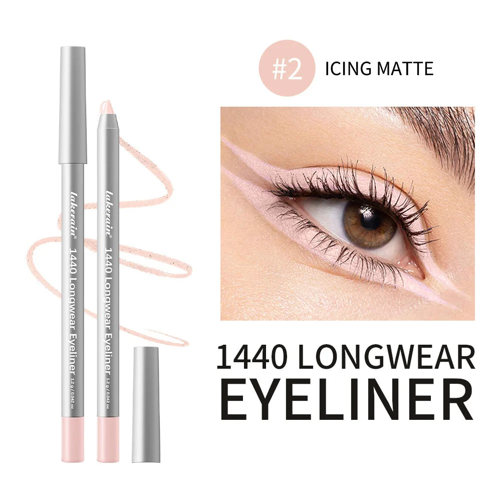 Waterproof Long-Lasting Eyeliner Pencil for Precise Smokey Eye Makeup - 21