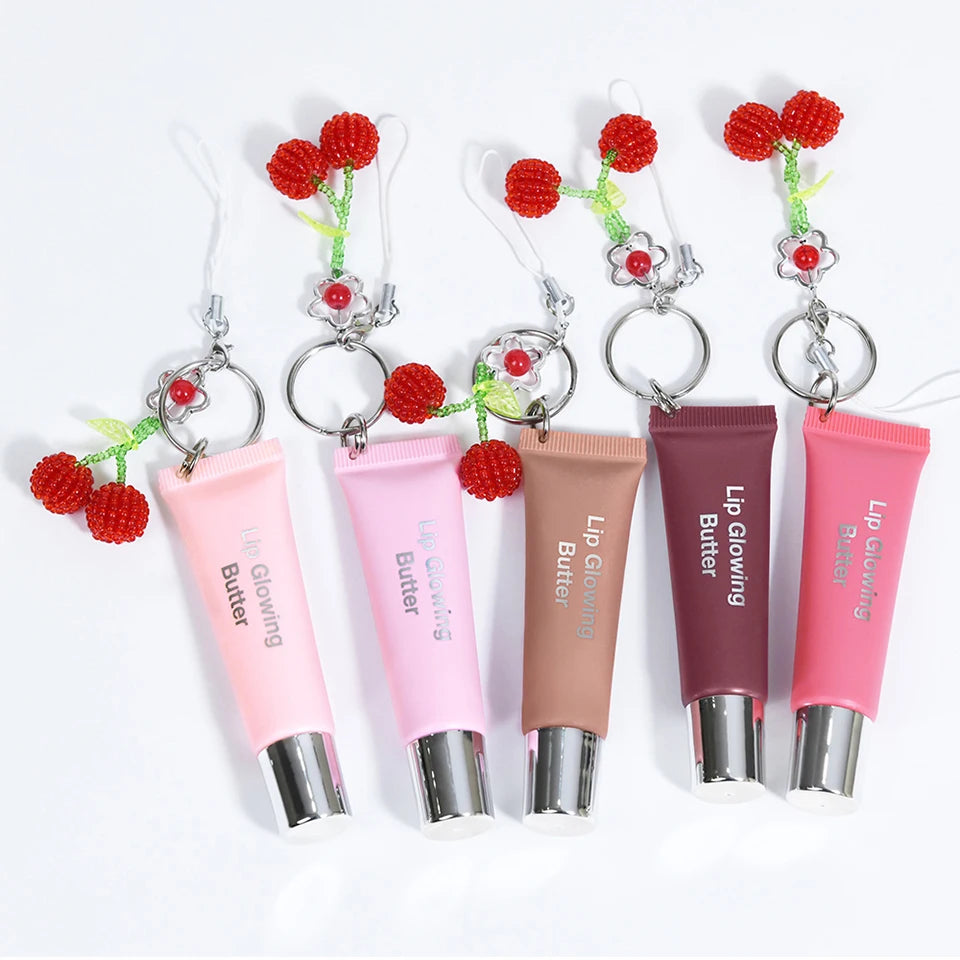 Hydrating Lip Gloss with Keychain for Long-Lasting Moisture and Shine