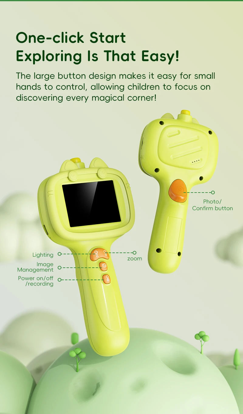 HD Borescope Inspection Camera for Kids Nature Exploration and Science