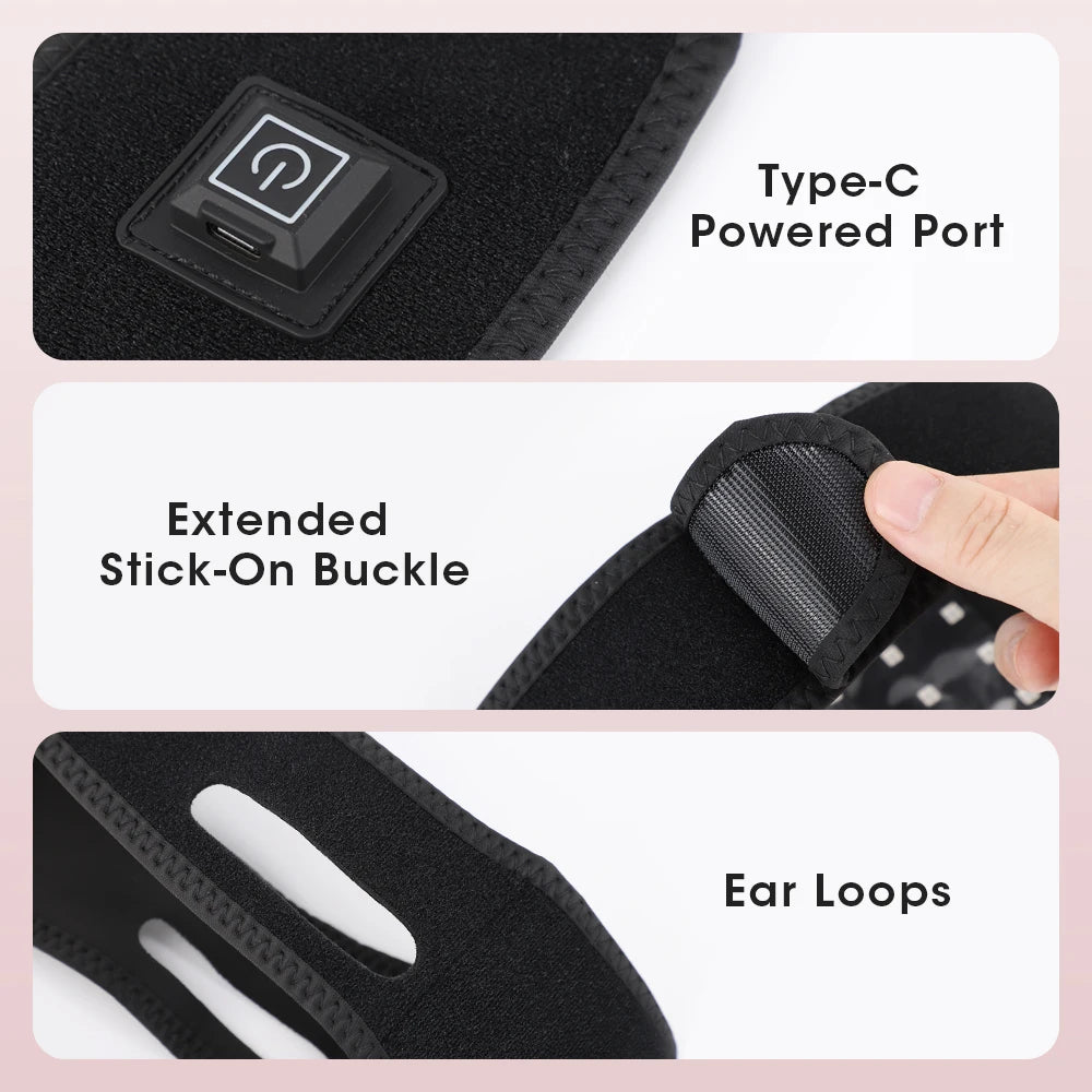 Red and Infrared Light Therapy Wrap for Targeted Face and Body Recovery
