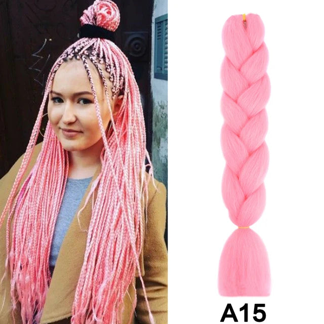 24-Inch Jumbo Synthetic Braiding Hair Extensions - 16