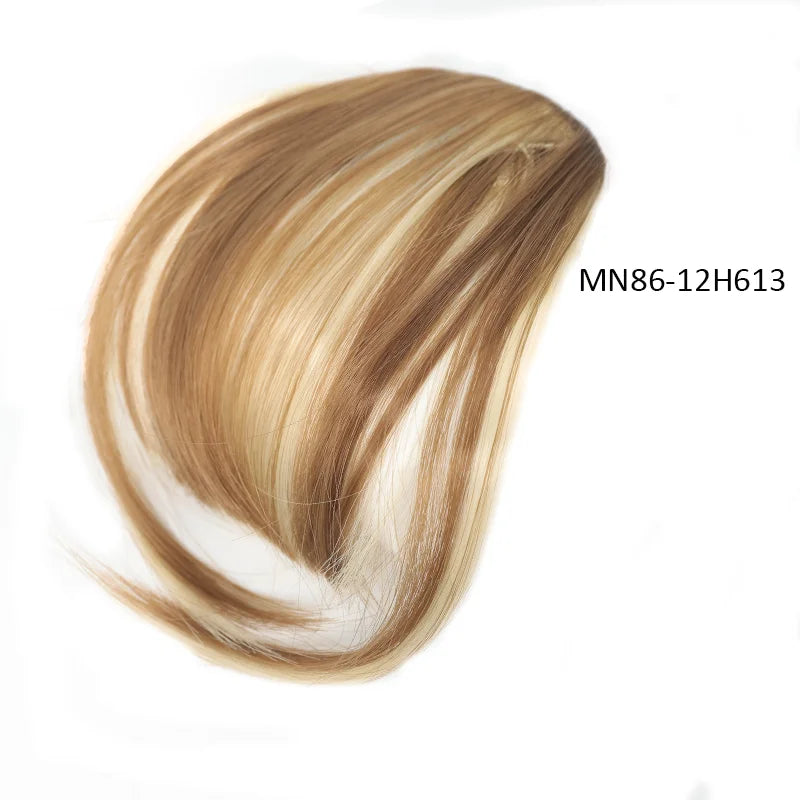 Clip-In Synthetic Wispy Bangs Hair Extension with Temples - 7