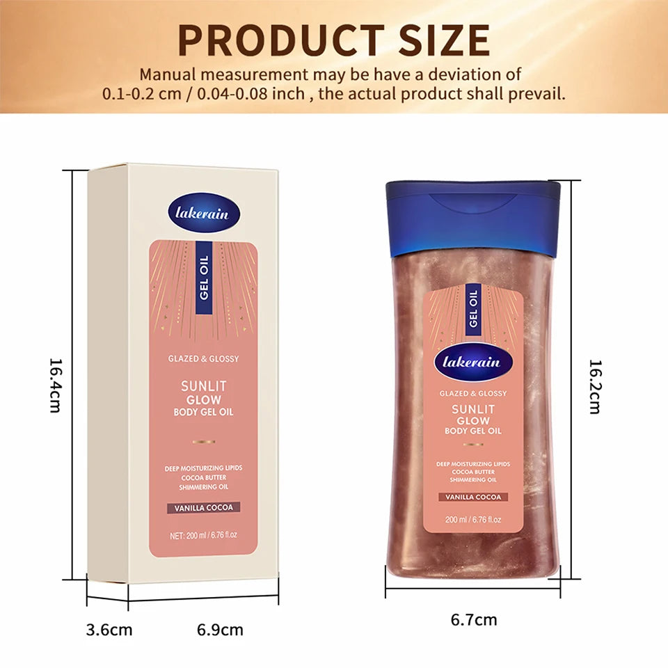 Sunlit Glow Body Shimmer Oil for Radiant Hydrated Skin