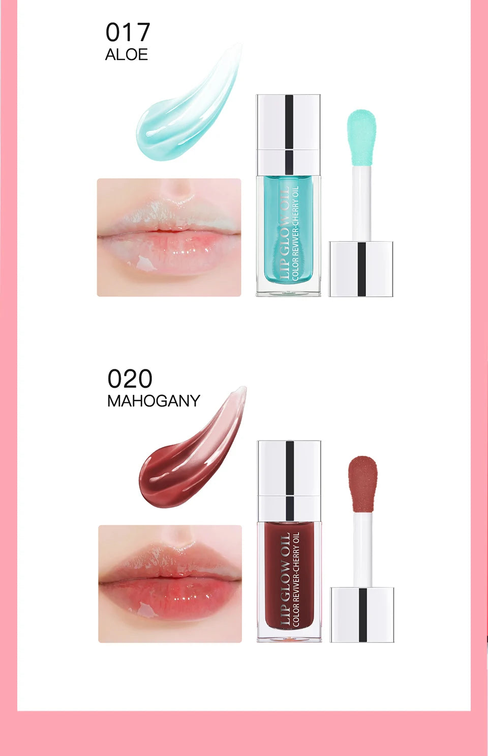 Crystal Jelly Moisturizing Lip Oil for Hydrated and Plump Looking Lips