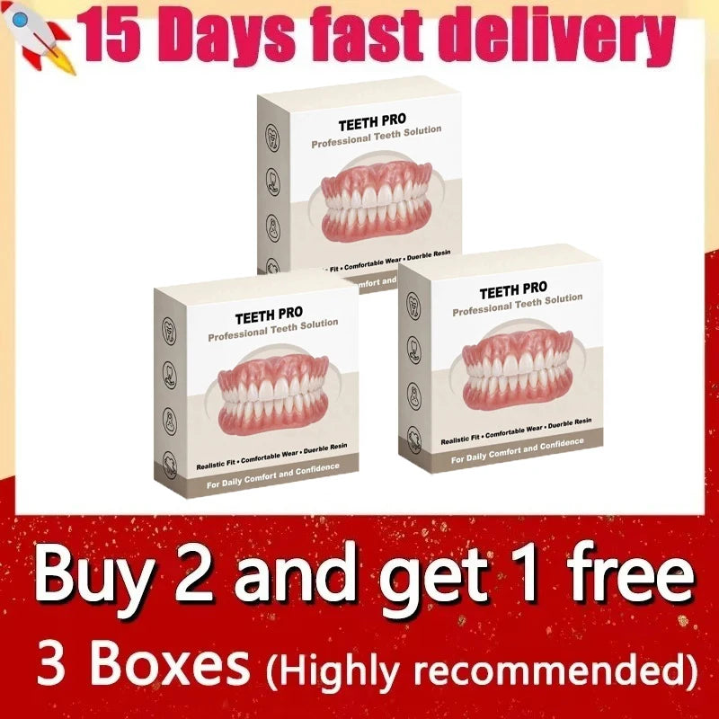 Comfortable Soft Silicone Realistic Dentures for a Bright Confident Smile - 11