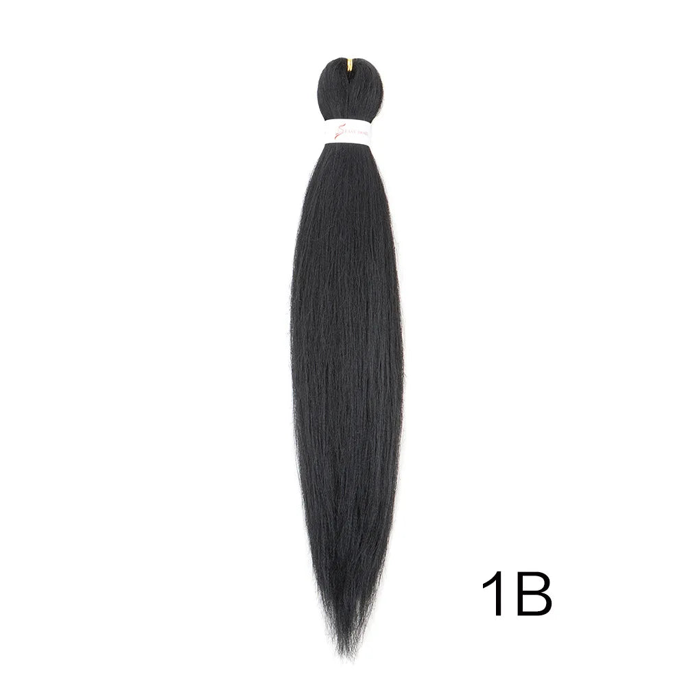 20-Inch Pre-Stretched Yaki Synthetic Braiding Hair Extensions