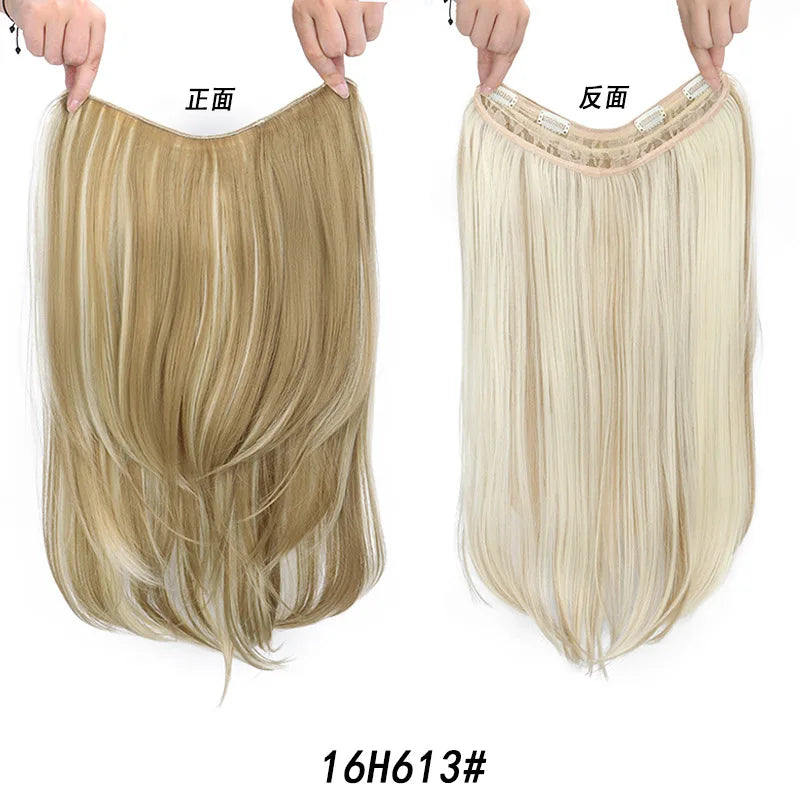 22-Inch V-Shaped Layered Hair Extension for Instant Volume