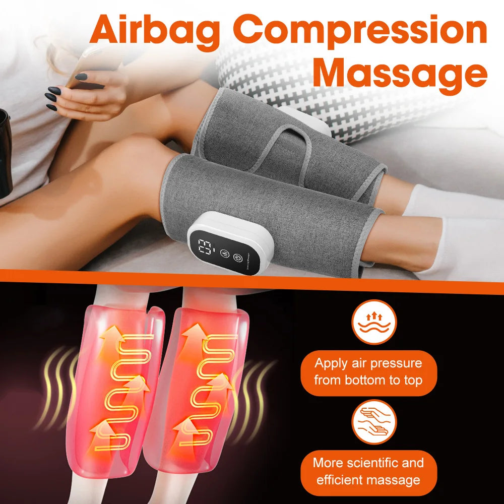 Wireless Air Compression Leg Massager for Circulation and Muscle Relief - 3