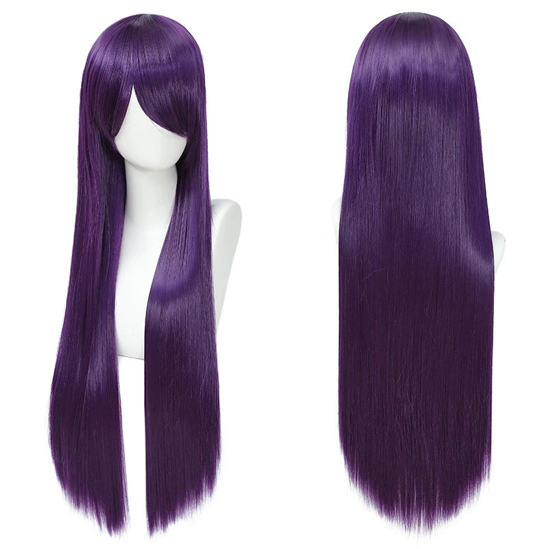 Long Straight Synthetic Cosplay Wig with Bangs - 20