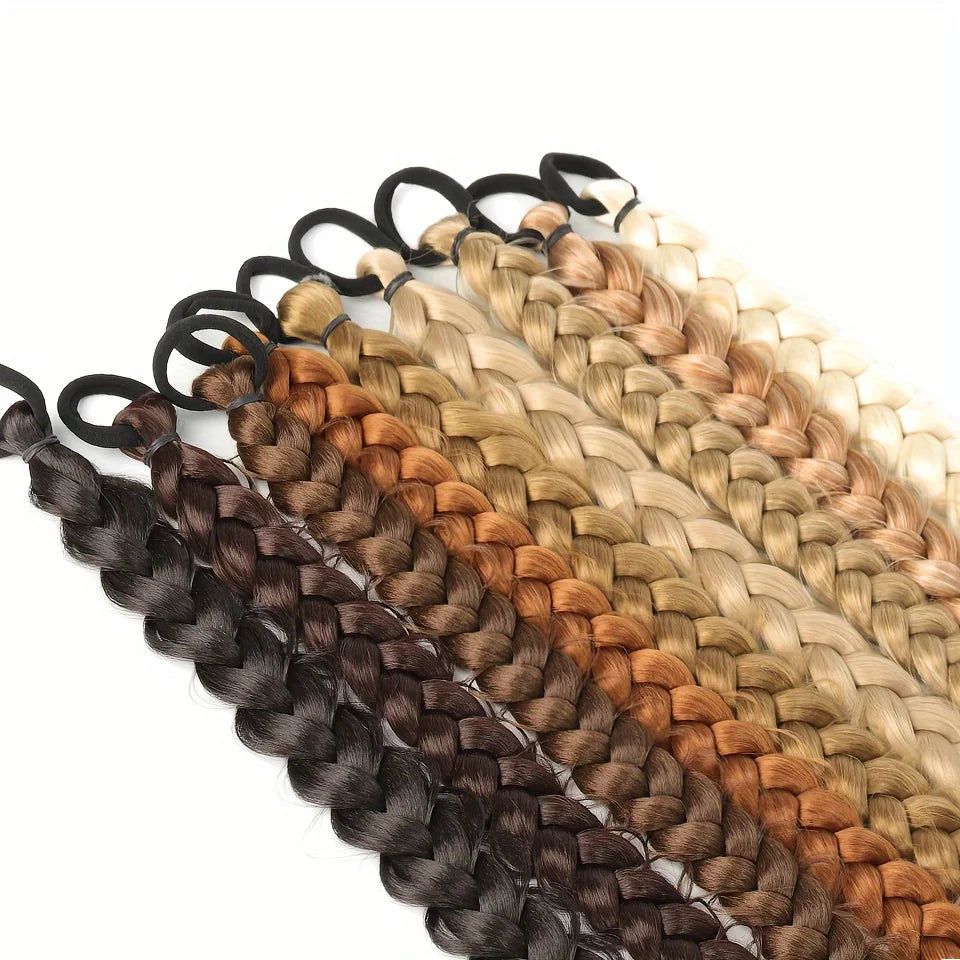2-Piece Long Braided Ponytail Extensions for Daily Hair Styling - 5