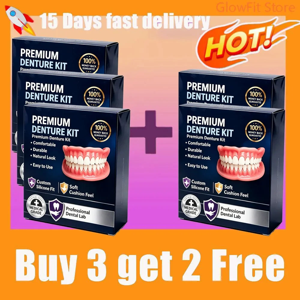 Temporary Silicone Cosmetic Teeth Kit for Natural Smile - 13