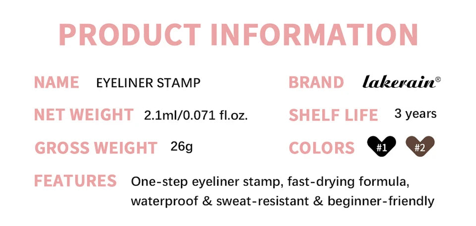 Waterproof Winged Eyeliner Stamp Pen for Perfect Cat Eye Makeup - 17