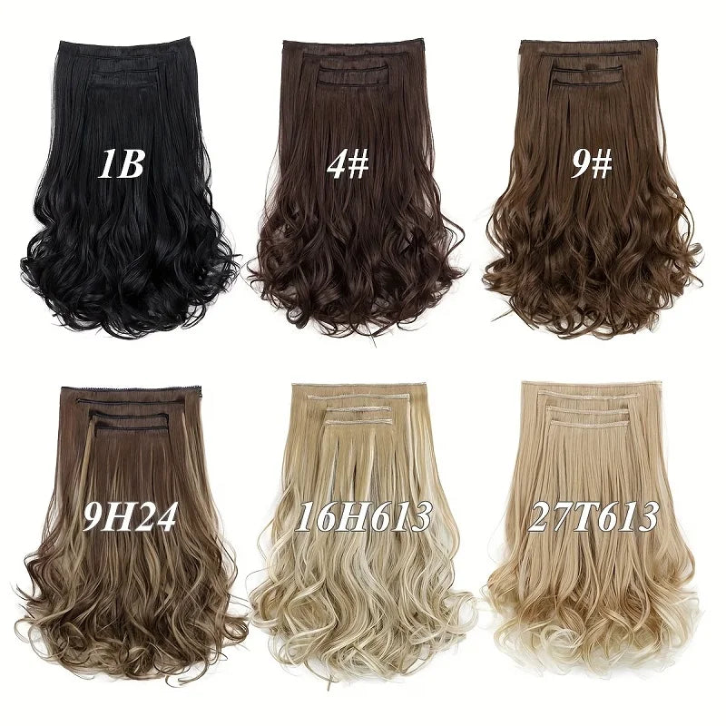 14-Inch Curly Clip-In Hair Extensions for Instant Volume - 3