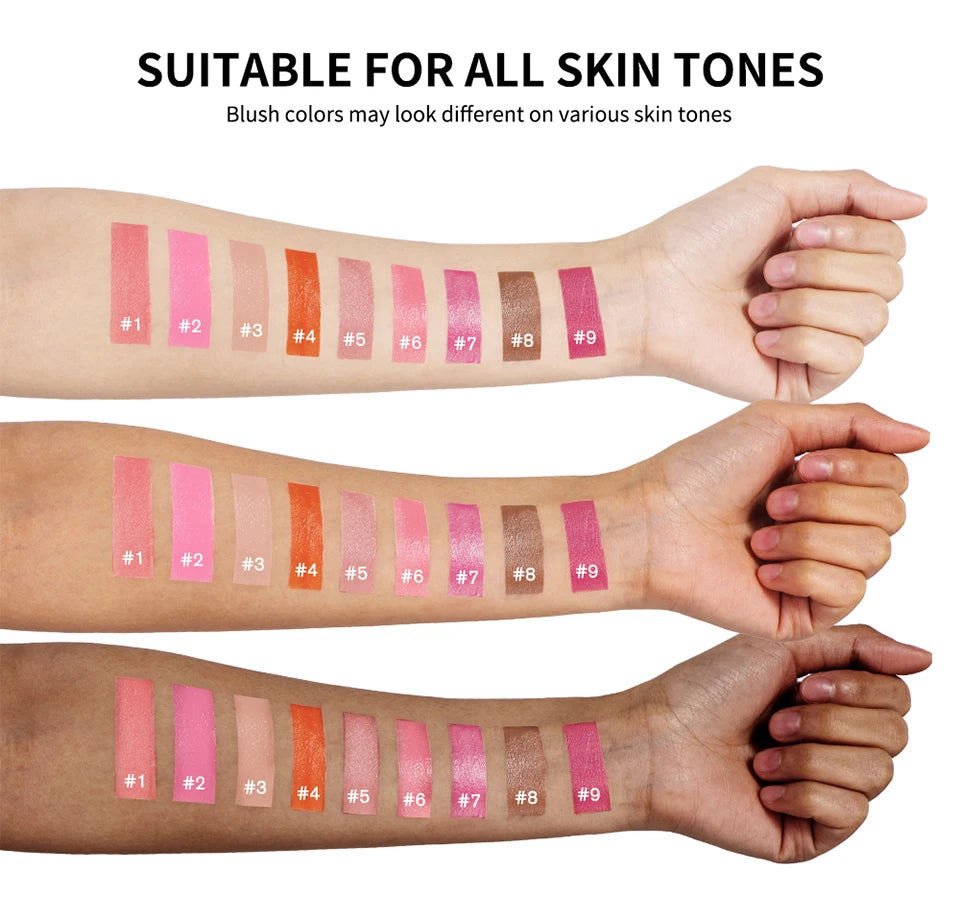 Waterproof Liquid Cheek Blush for Natural Long Lasting Dewy Makeup Glow - 14